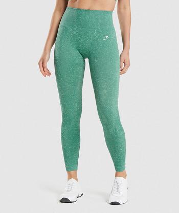 Legginsy Damskie Gymshark Adapt Fleck Seamless Zielone | PL 2258WNB